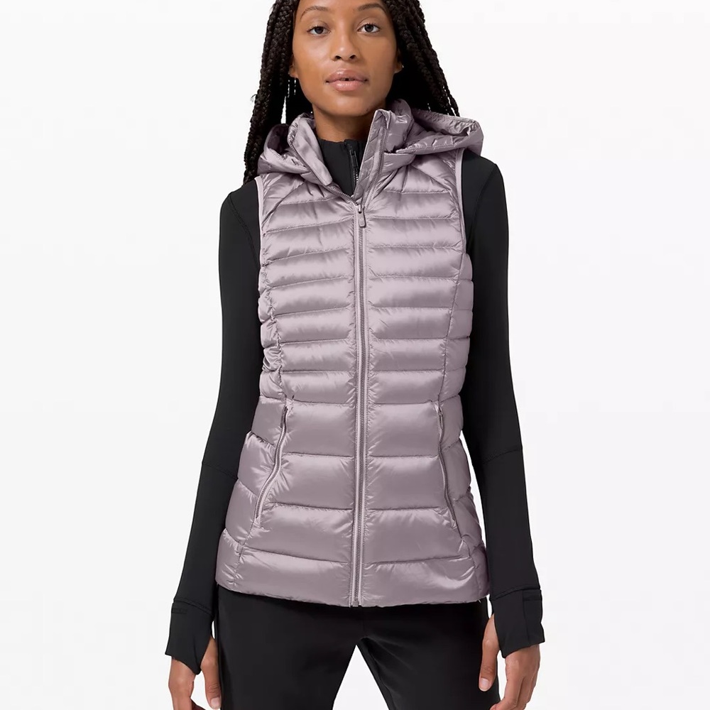 Lululemon Brave the Cold Vest Size 8 Dark Chrome
